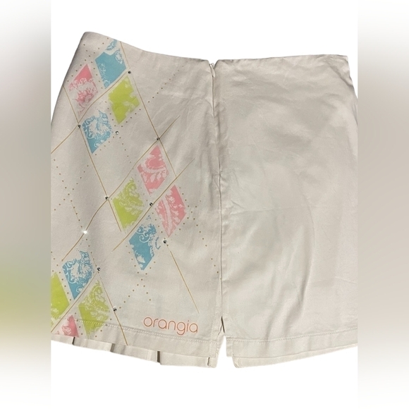 GOLF Skirt side pleated skort with argyle Light Khaki Size Small Shorts Skort - Picture 8 of 16